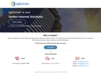 SgDomain.com(Singapore Web Hosting) Screenshot