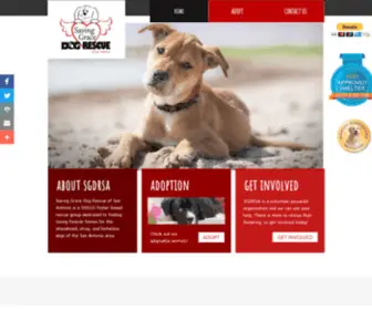 SGDrsa.org(Saving Grace Dog Rescue of San Antonio is a 501(c)) Screenshot