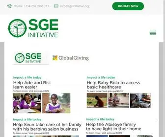 Sgeinitiative.org(SGE Initiative) Screenshot