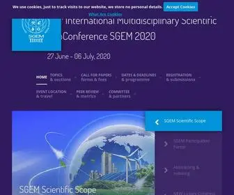 Sgem.org(SGEM Conference on Earth & Planetary Sciences) Screenshot
