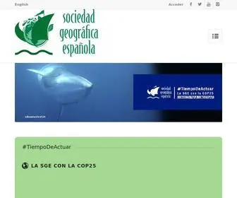 Sge.org(Sociedad Geográfica Española) Screenshot