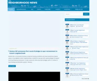 SGfneighborhoodnews.com(News and Info for Registered Neighborhood Associations in Springfield) Screenshot