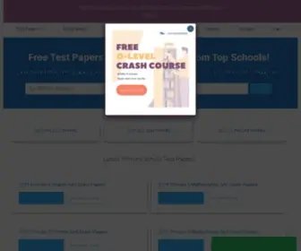 SGfreepapers.com(Free Test Papers) Screenshot