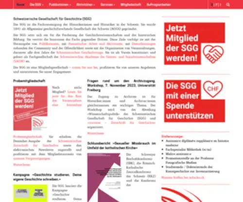 SGG-SSH.ch(Schweizerische) Screenshot