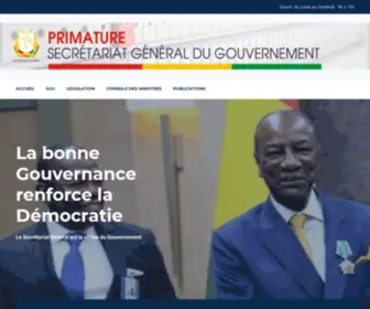 SGG.gov.gn(Secretariat General du Gouvernement) Screenshot