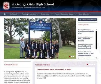 SGGHS.com.au(St George Girls High School) Screenshot