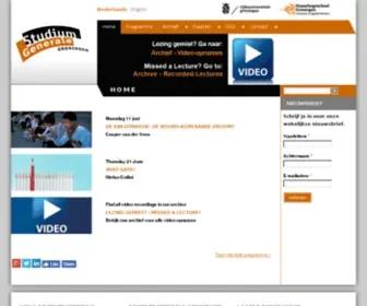 SGgroningen.nl(Studium Generale Groningen) Screenshot