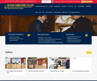 SGGscollege.ac.in(SGGS College Sector 26) Screenshot