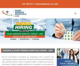 SGhcareers.com(Careers at Saudi German Health UAE) Screenshot