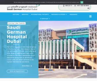 SGhdubai.ae(Saudi German Hospital) Screenshot