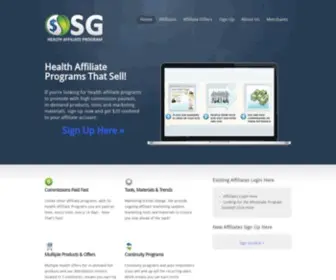 Sghealthaffiliateprogram.com(SG Health Affiliate Program) Screenshot