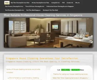 Sghousecleaning.com(House Cleaning Services in Singapore) Screenshot