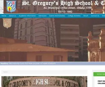 SGHSCDhaka.edu.bd(Gregory's High School & College) Screenshot
