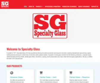 Sgiglass.com(Specialty Glass Inc) Screenshot