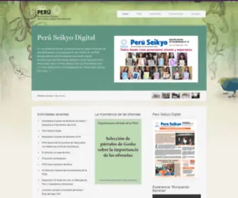 Sgiperu.org(SGI PERU) Screenshot