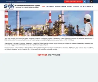 Sgkindia.com(Operations & Maintenance Company) Screenshot