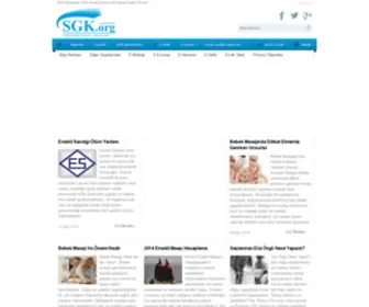 SGK.org(SGK-Sgk Sorgulama-Sağlık Haberleri) Screenshot