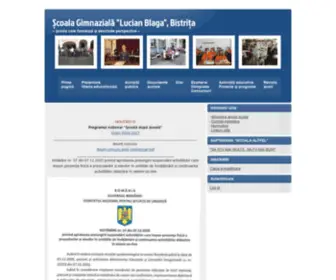 SGLblagabistrita.ro(Școala Gimnazială "Lucian Blaga") Screenshot