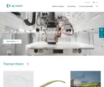 SGlcarbon.com(Smarte Lösungen aus Graphit & Faserverbundwerkstoffen) Screenshot