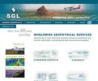SGL.com(Sander Geophysics Ltd. (SGL)) Screenshot