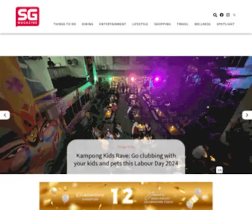 Sgmagazine.com(SG Magazine Online) Screenshot