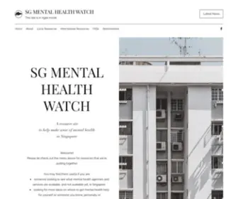 Sgmentalhealthwatch.com(SG Mental Health Watch) Screenshot