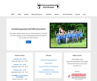 Sgmuenchenstein.ch(Schützengesellschaft) Screenshot