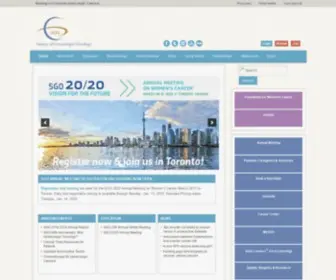 Sgo.org(The Society of Gynecologic Oncology (SGO)) Screenshot