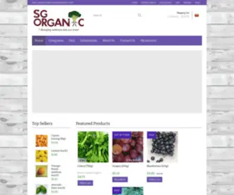 Sgorganic.sg(SG Organic) Screenshot