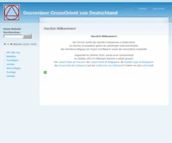 Sgovd.org(Souveräner GrossOrient von Deutschland) Screenshot