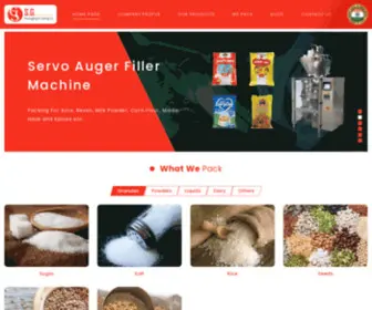 Sgpackagingsite.com(Pouch Packing machine) Screenshot