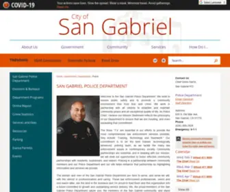 SGPD.com(San Gabriel Police Department) Screenshot