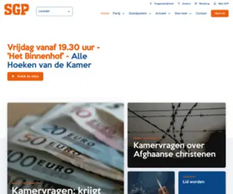 SGP.nl(SGP Verkiezingen) Screenshot