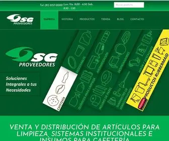 SGproveedoresmx.com(Artículos de limpieza) Screenshot
