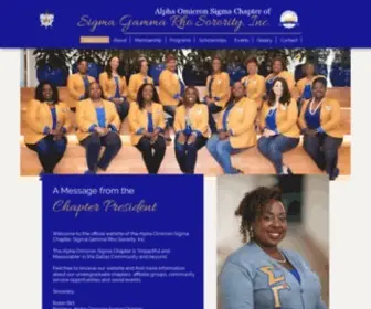 SGrhodallas.org(Sigma Gamma Rho Sorority) Screenshot