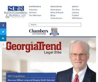 SGrlaw.com(Smith Gambrell Russell Law Firm) Screenshot