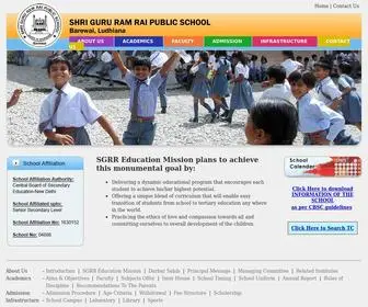 SGRrbarewal.com(SGRR Public School) Screenshot