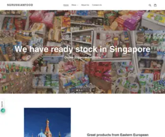 Sgrussianfood.com(Russian food in SIngapore) Screenshot