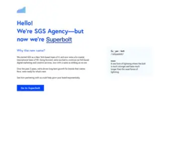 SGS-Agency.com(We're SGS Agency) Screenshot