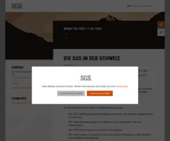 SGS.ch(Die SGS in der Schweiz) Screenshot