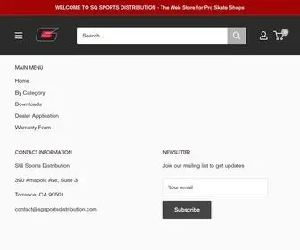 SGsportsdistribution.com(SG Sports Distribution) Screenshot