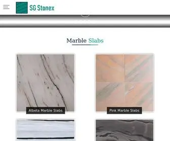 SGstonex.com(Manufacturer exporter Supplier of Imperial Pink Granite Slabs in India) Screenshot