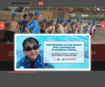 SGswimmingclasses.com(Singapore Swimming Club) Screenshot