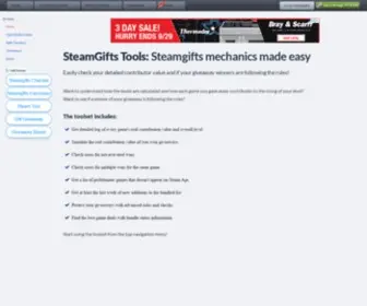Sgtools.info(SteamGifts Tools) Screenshot