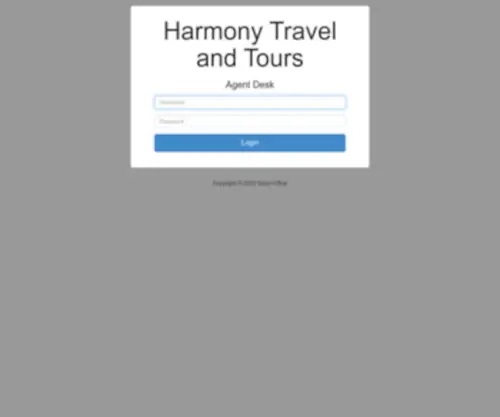 SGtsagent.com(Harmony Travel and Tours Portal) Screenshot