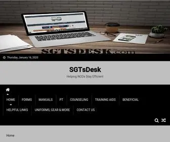 SGTsdesk.com(Helping NCOs Stay Efficient) Screenshot