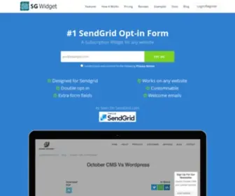 Sgwidget.com(#1 SendGrid Opt) Screenshot