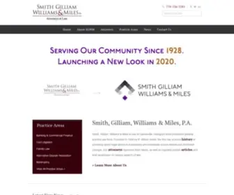 SGWmfirm.com(Smith, Gilliam, Williams & Miles) Screenshot