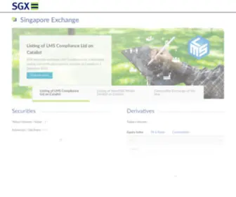 SGX.com(Singapore Exchange (SGX)) Screenshot