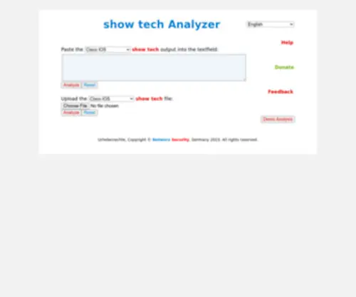 SH-Tech-Analyzer.com(Show tech Analyzer) Screenshot